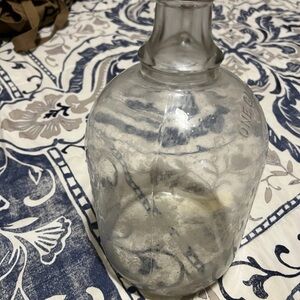 Clear Glass One Gallon Vintage Jug